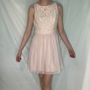 light pink dress